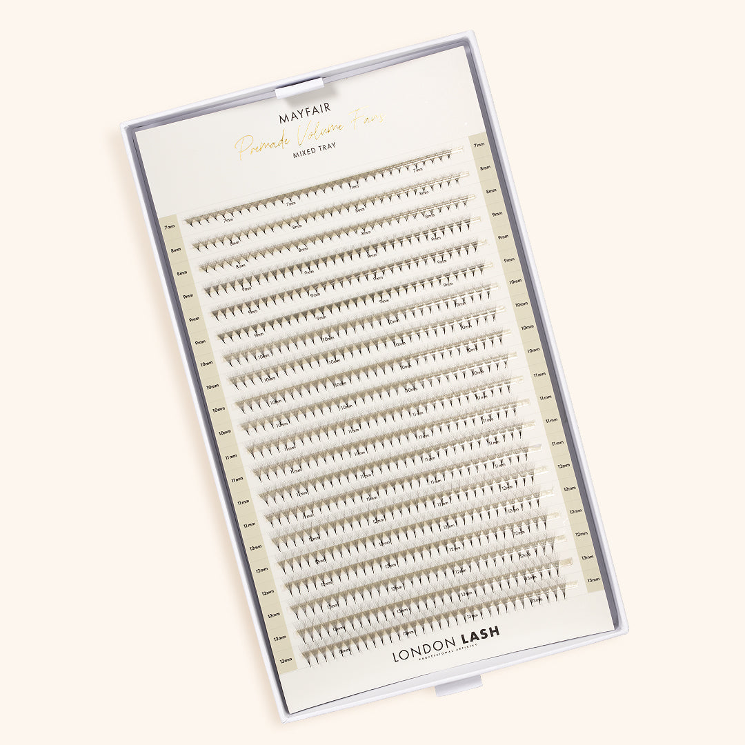 Wąskie Premade/Promade Fans 12D 0,03 640 – różne długości
