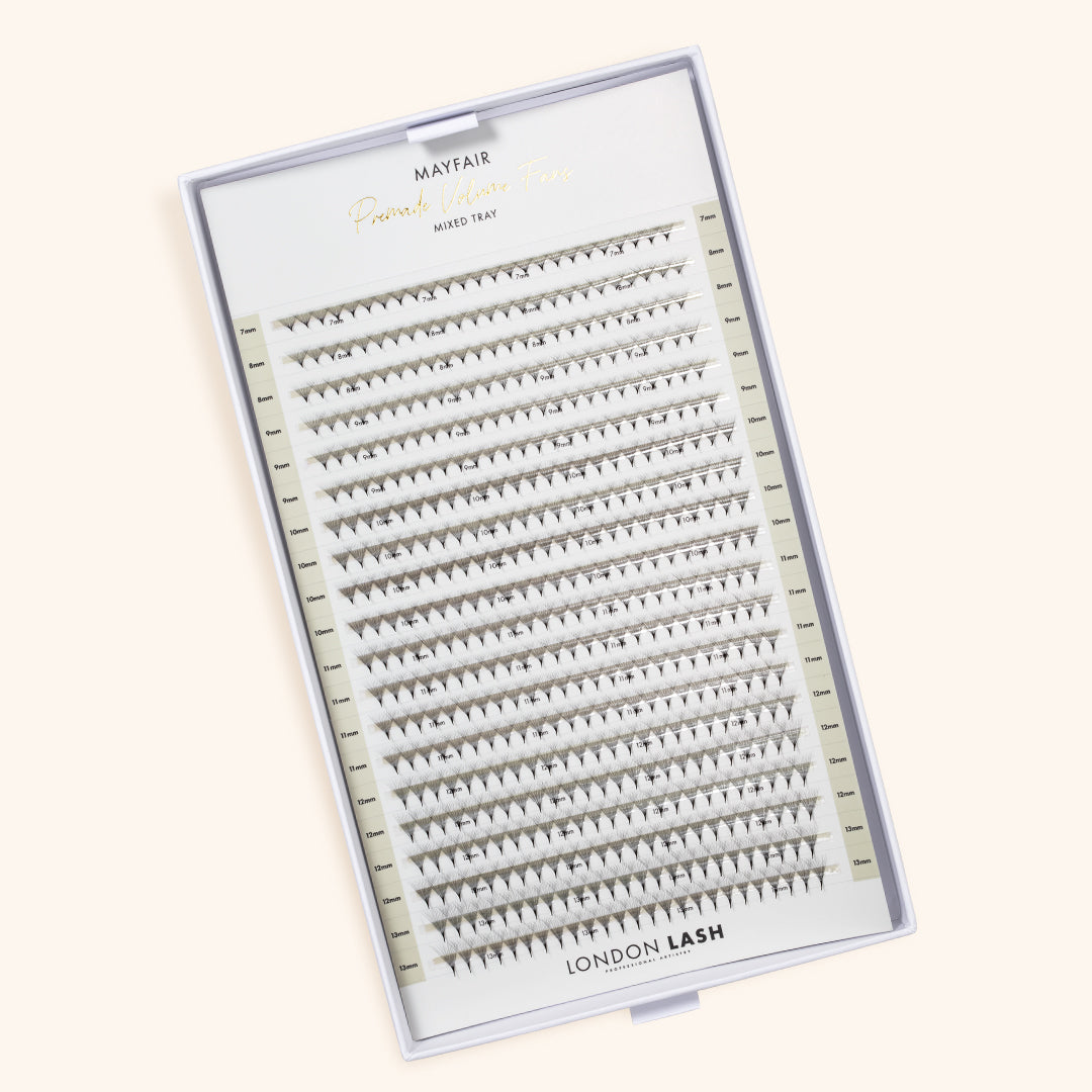 Wąskie Premade/Promade Fans 16D 0,03 500 - różne długości