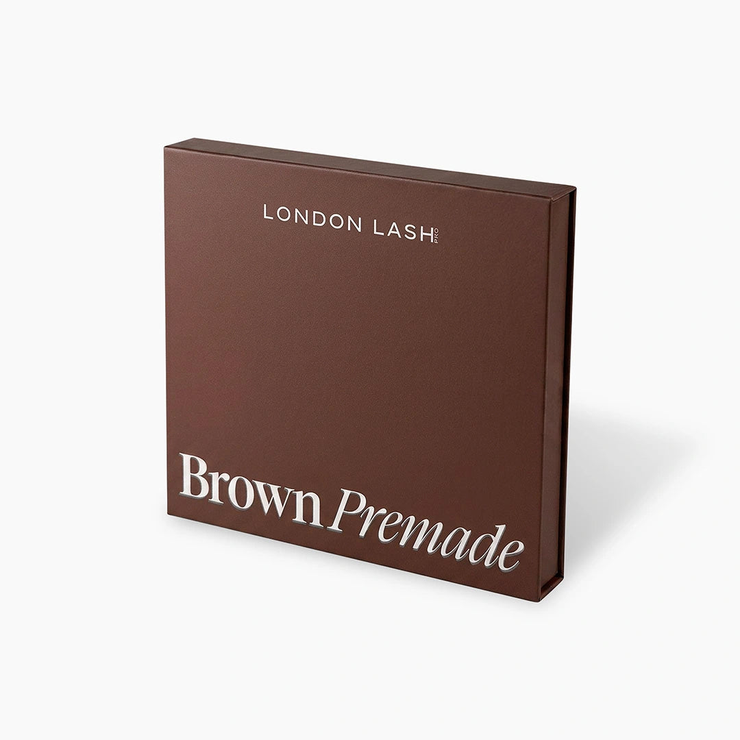 BROWN Narrow Premade/Promade Fans 3D 0.07 1000 fans - Mixed Lengths