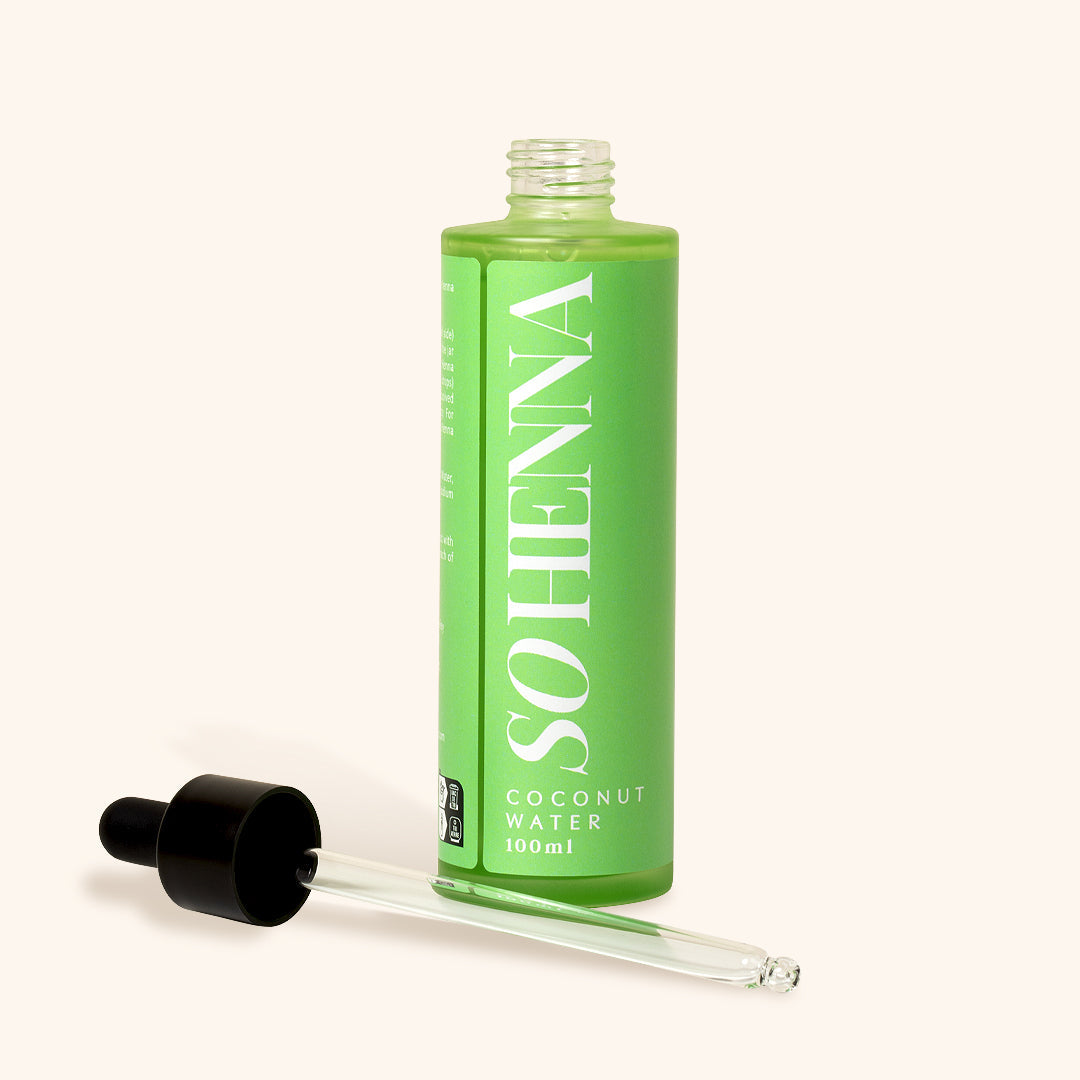 Więc henna mieszająca wodę kokosową